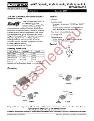 HUFA75344G3 datasheet  